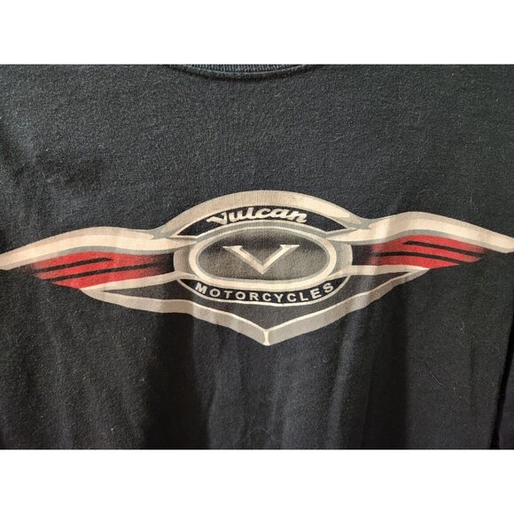 Kawasaki Vulcan Long Sleeves T-Shirt Black Medium - Picture 2 of 10
